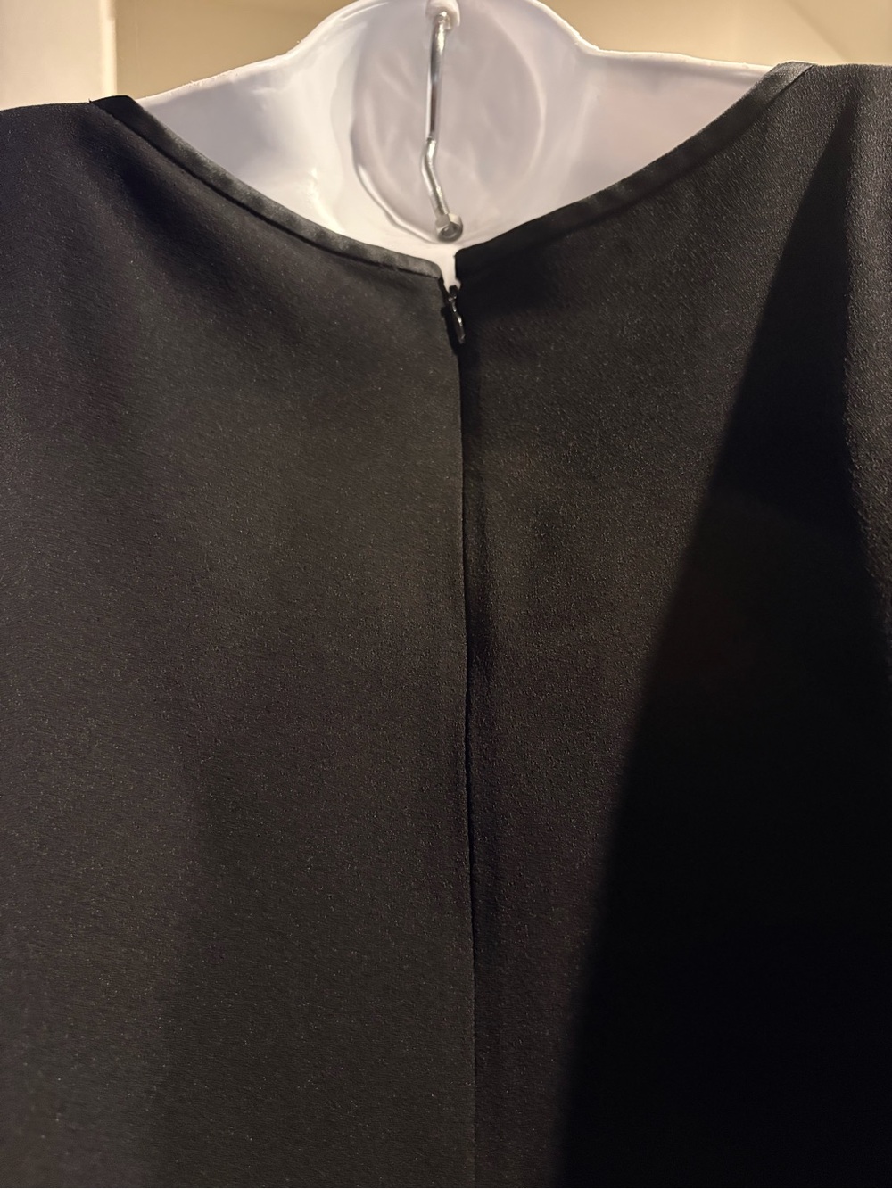 Rickie Freeman by Teri Jon Black Long-Sleeve Sheath Dress with Front Slit size 8 - Picture 5 of 6